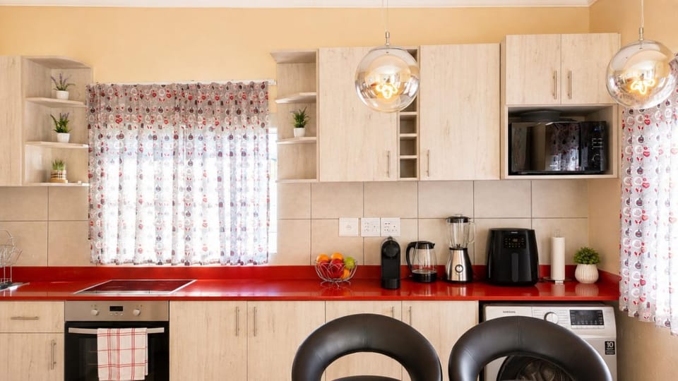Coffee/tea facilities, Kitchen or kitchenette, microwave, oven, stove, washing machine, kitchen