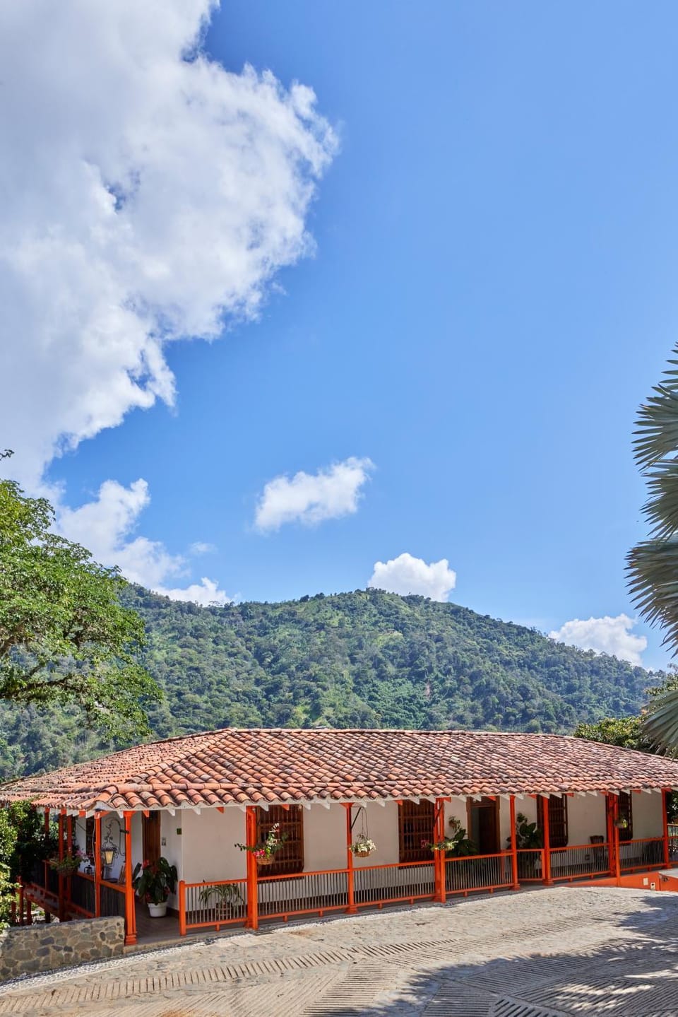 Property building, Facade/entrance, Spring, Day, Natural landscape, Lobby or reception, Mountain view
