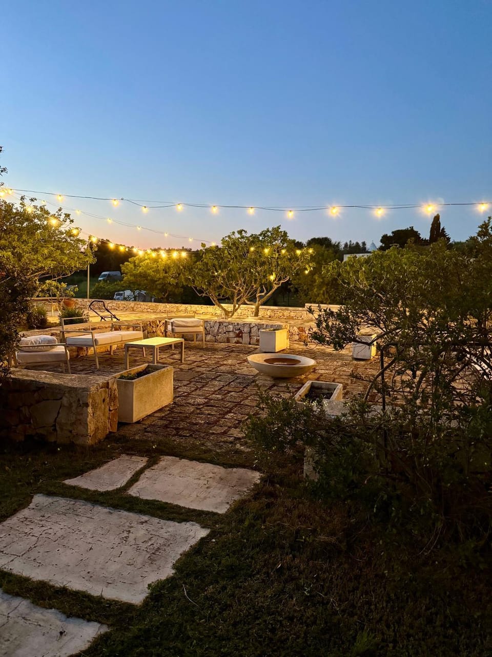 Garden view, Sunset