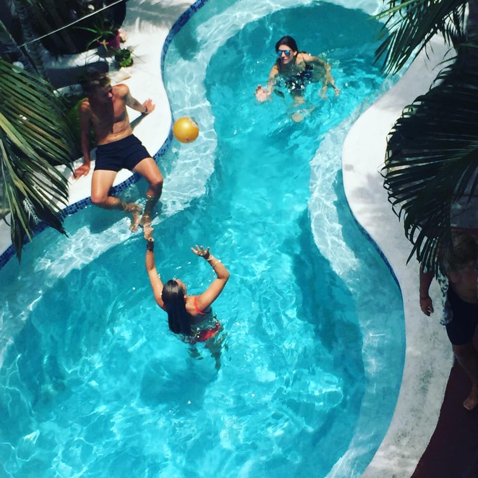 People, Pool view, Swimming pool, group of guests
