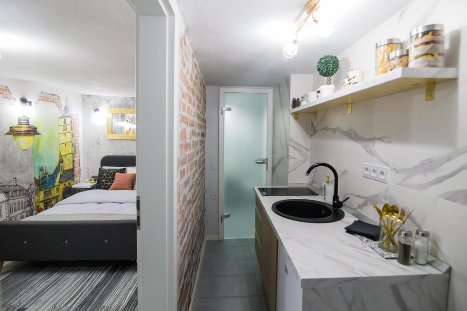 Kitchen or kitchenette, Bedroom