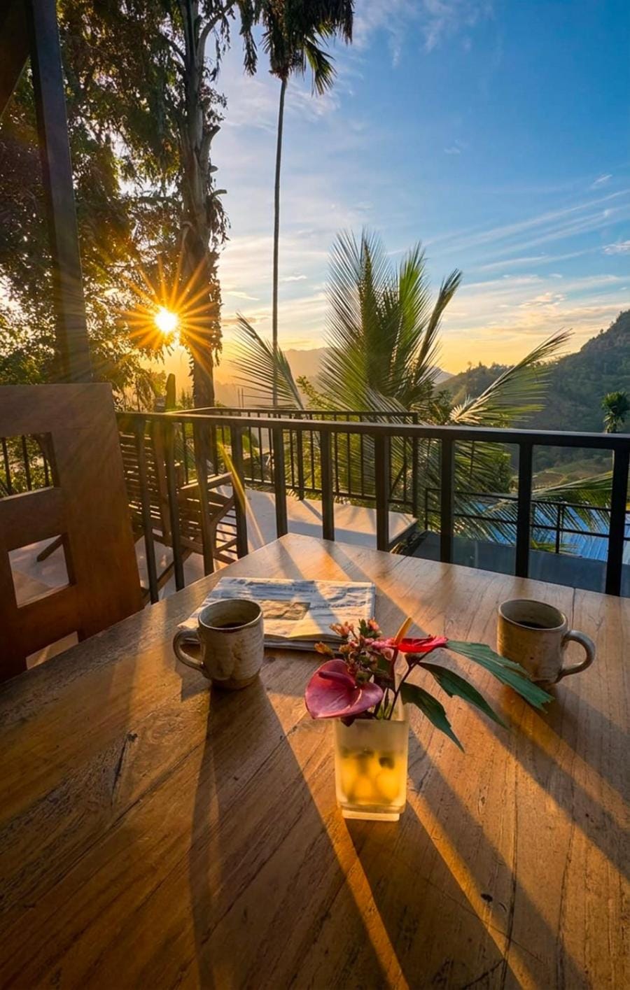 Balcony/Terrace, Mountain view, Breakfast, Sunrise