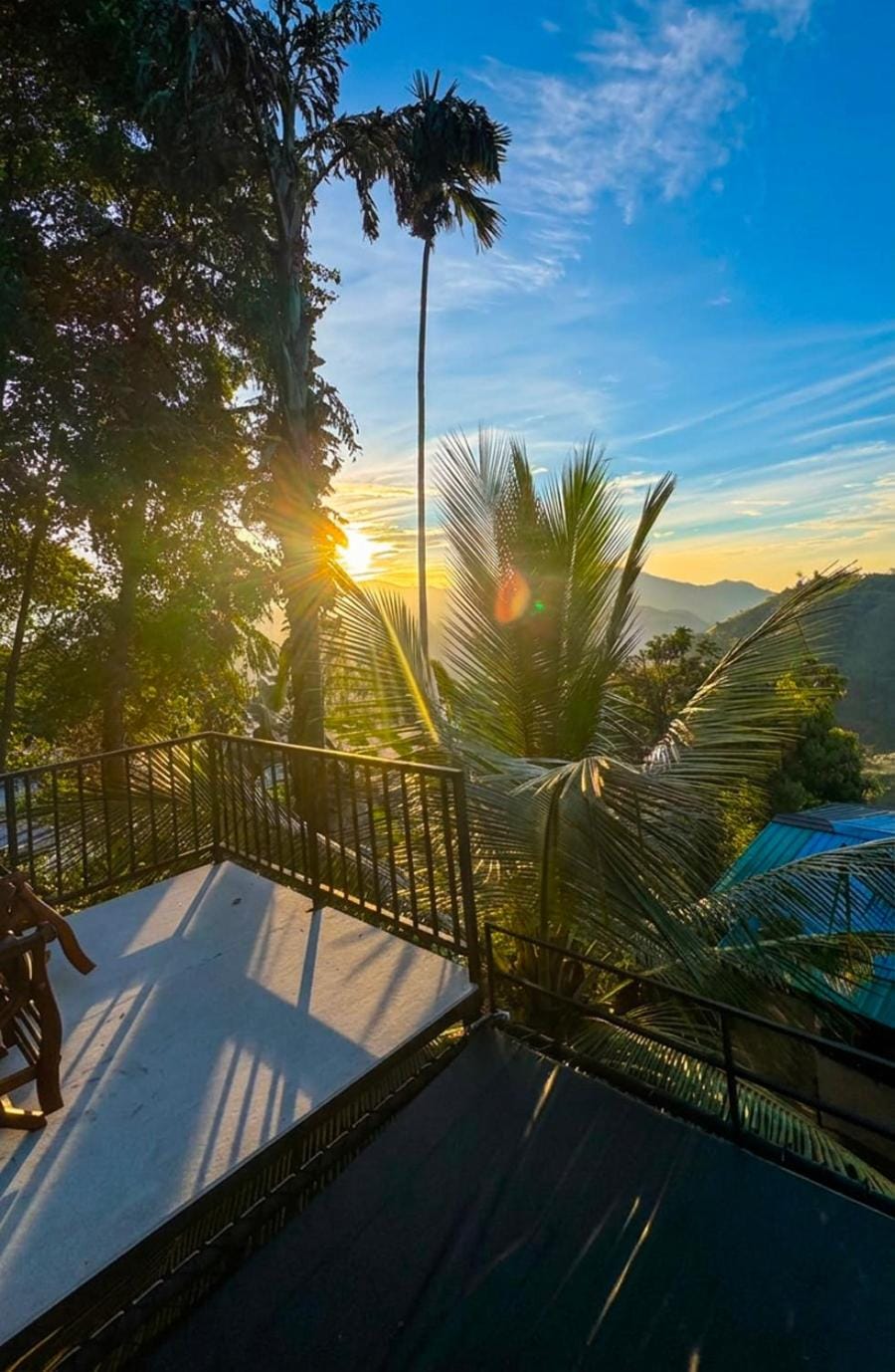 Balcony/Terrace, Mountain view, Sunrise