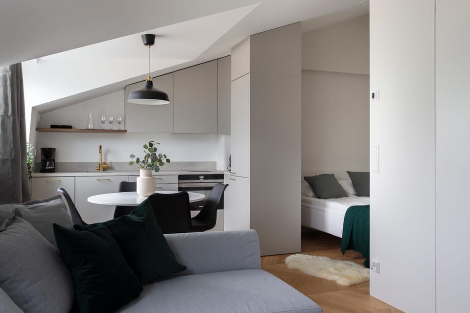 Kitchen or kitchenette, Living room