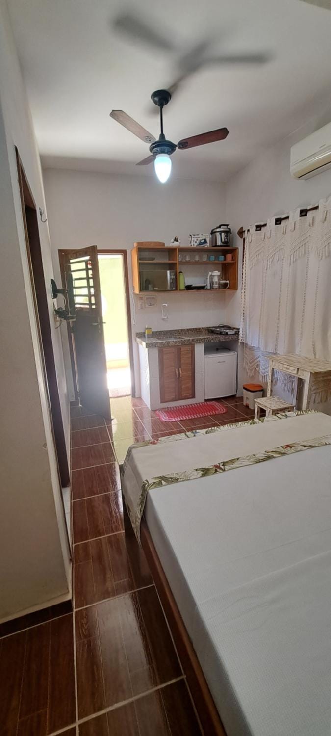 Photo of the whole room, air conditioner