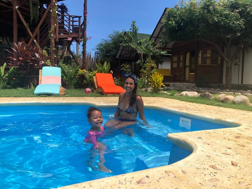 Swimming pool, Swimming pool, children, Family