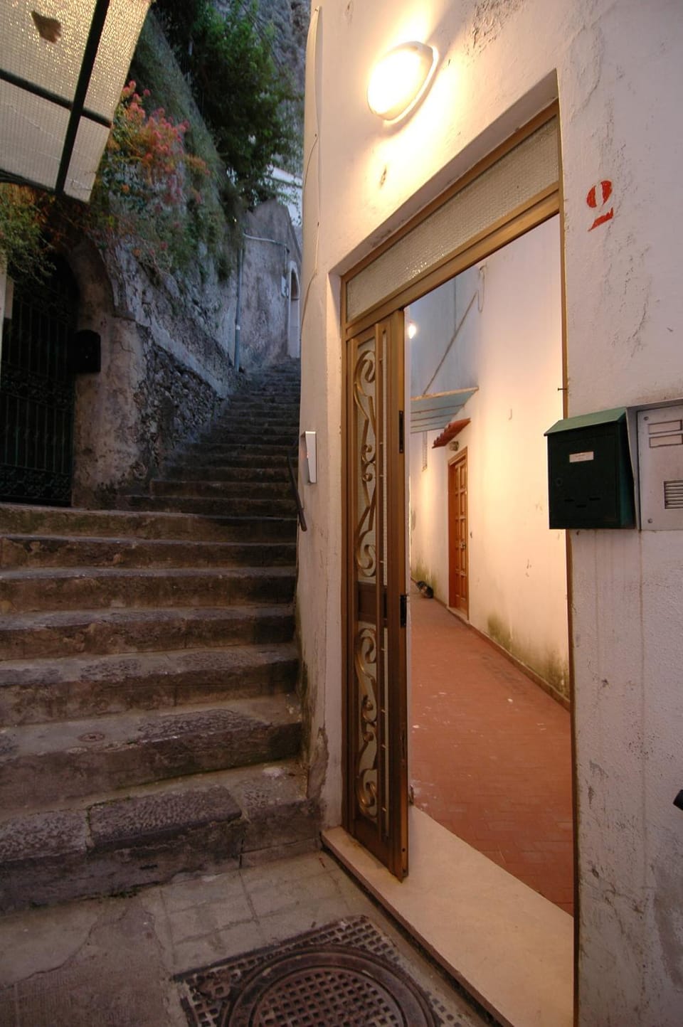 Property building, Facade/entrance, Spring, Night, Summer, On site