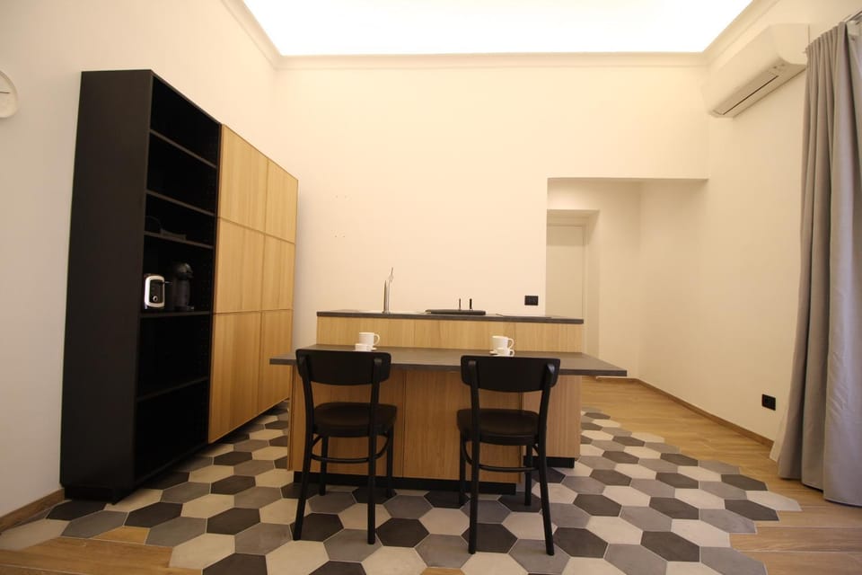 Kitchen or kitchenette, Living room, Dining area