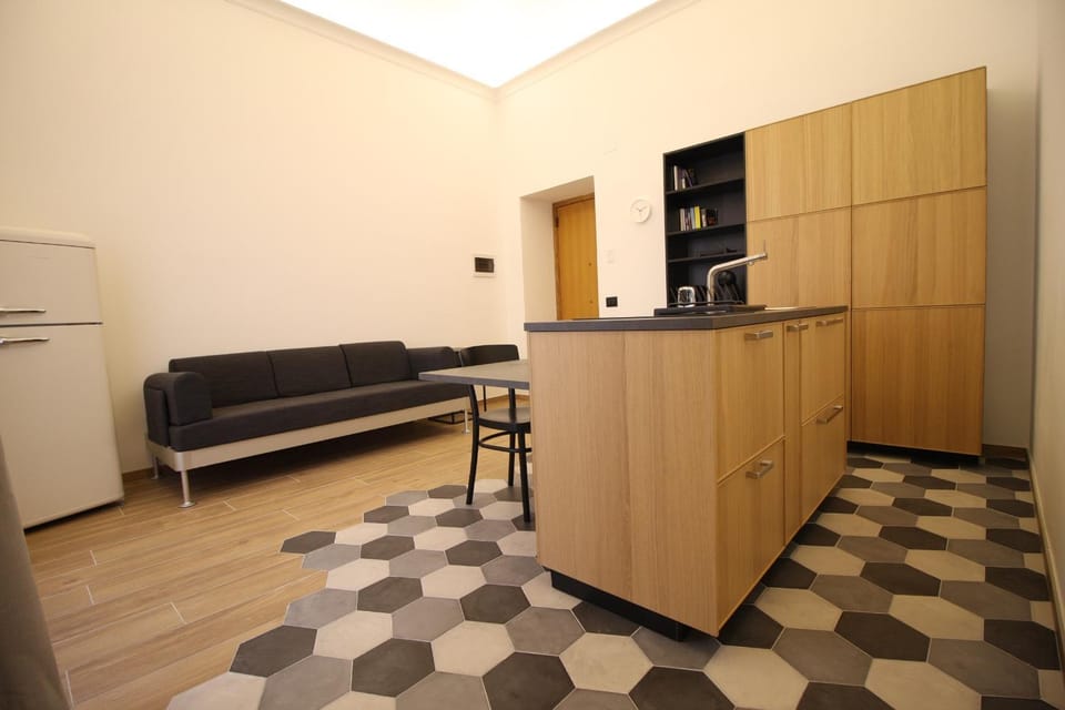 Kitchen or kitchenette, Living room, Dining area