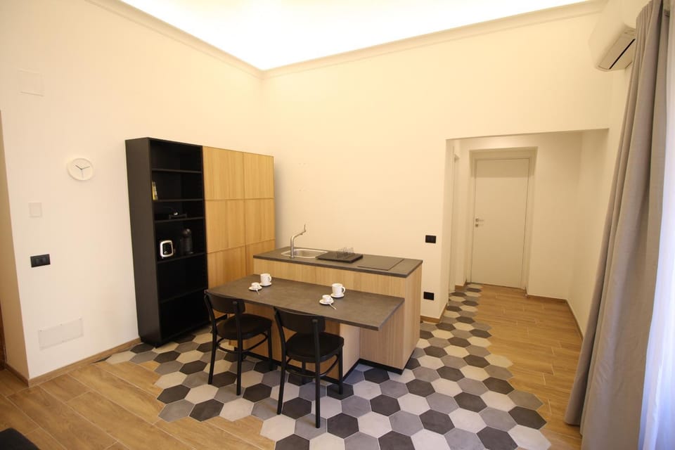 Kitchen or kitchenette, Living room, Dining area