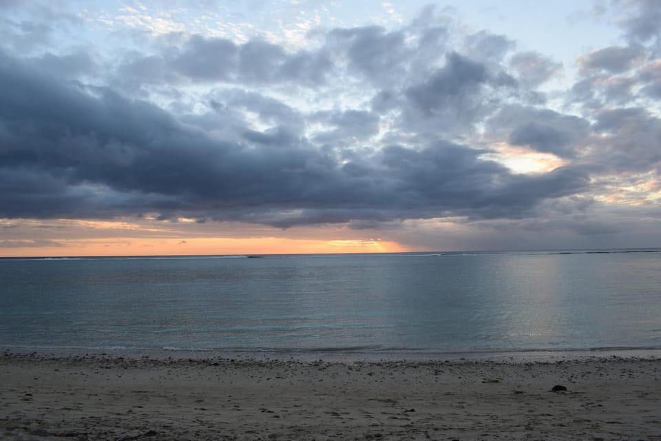 Beach, Sea view, Sunset