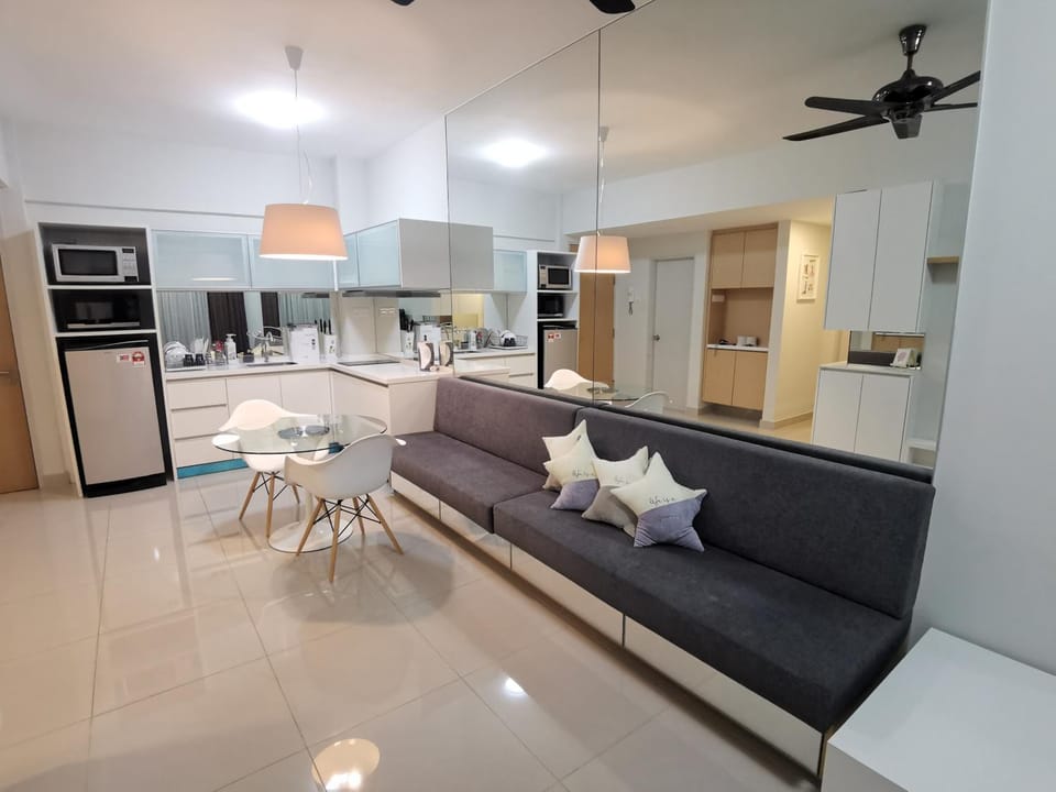 Living room, Seating area, Dining area