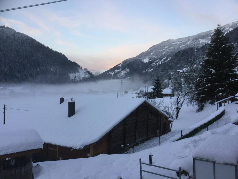 Natural landscape, Winter, Mountain view