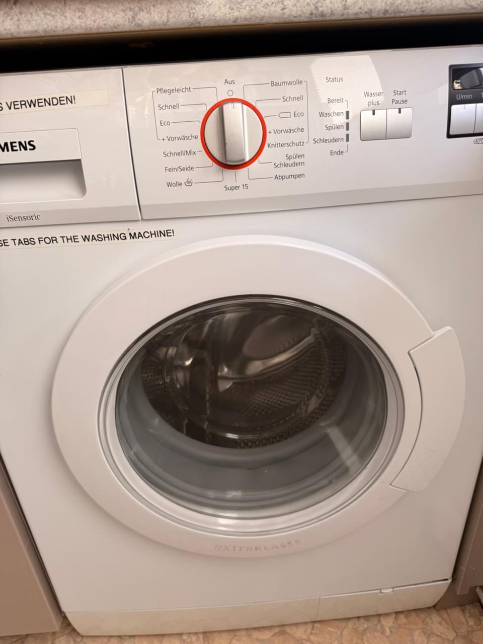 washing machine