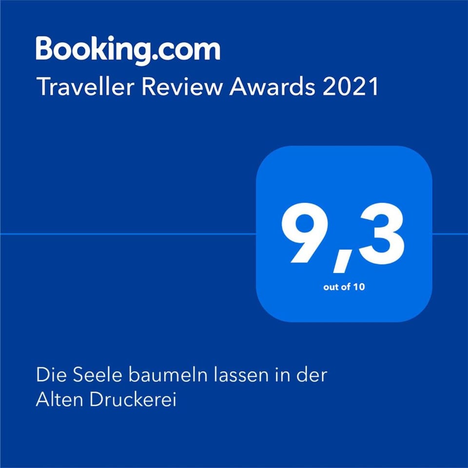 Die Seele baumeln lassen in der Alten Druckerei Apartment in Straubing-Bogen