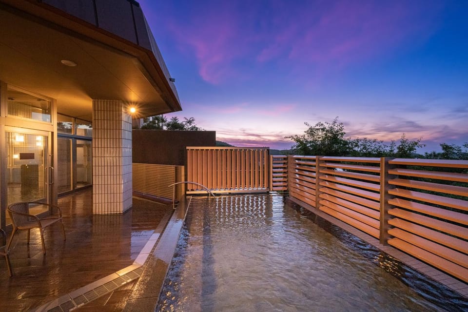 Hot Spring Bath, Sunset, Open Air Bath