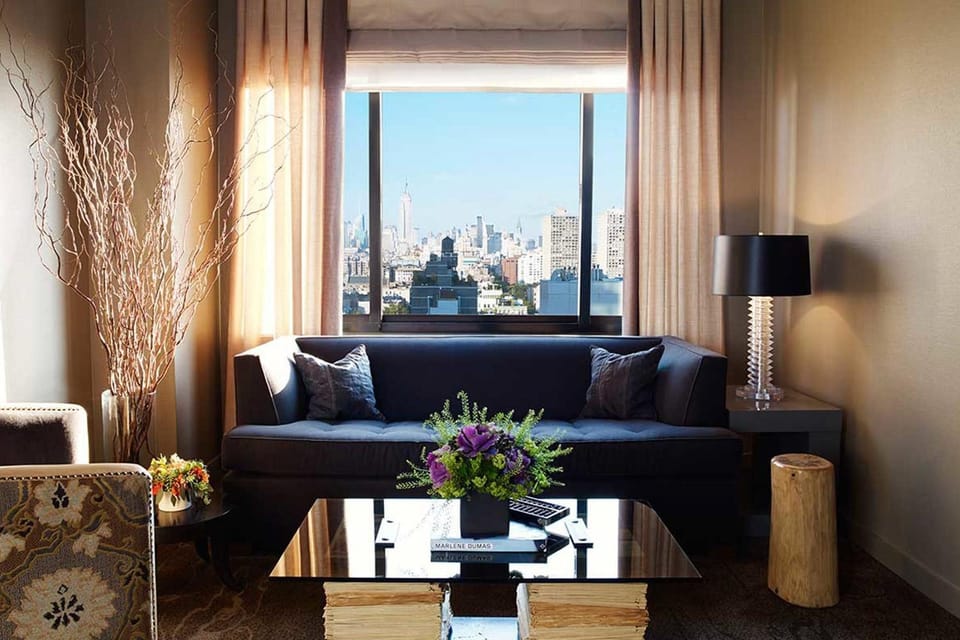 Living room, City view