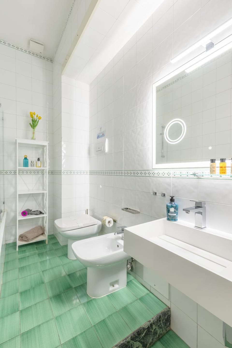 Bathroom, bidet, hair dryier