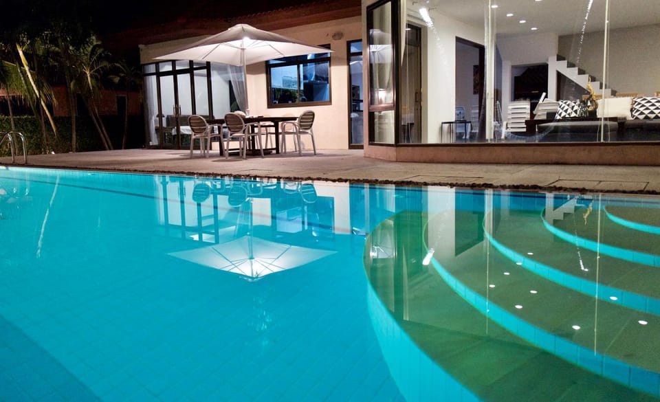 Night, Swimming pool, Swimming pool