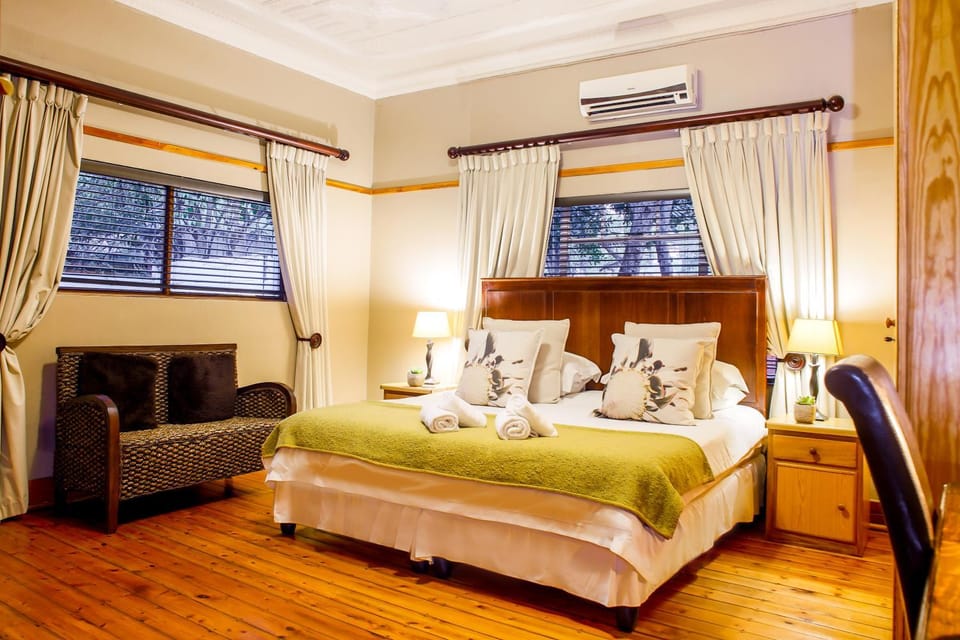 Bed, air conditioner