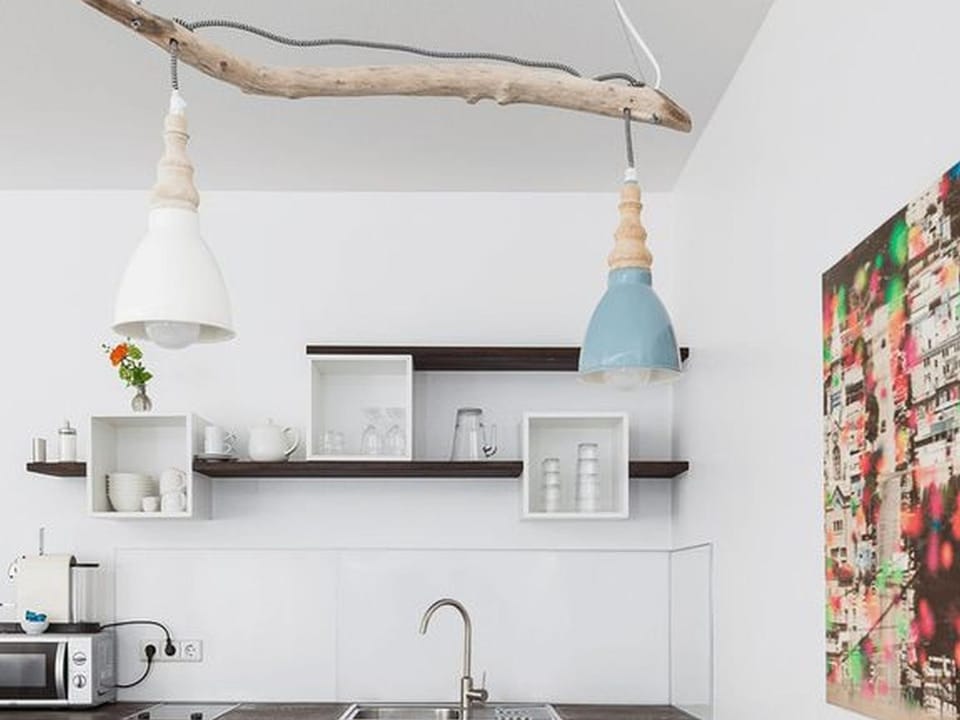 Kitchen or kitchenette, Living room