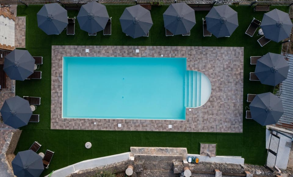 Day, Bird's eye view, Pool view, Swimming pool, sunbed