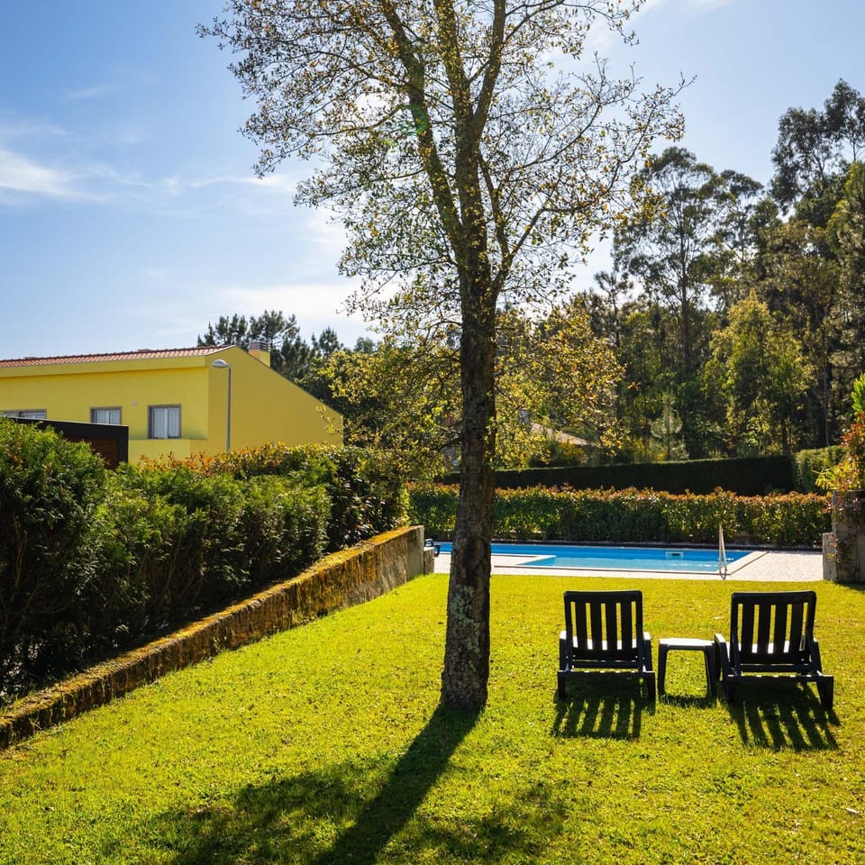 Natural landscape, Garden, Pool view, sunbed