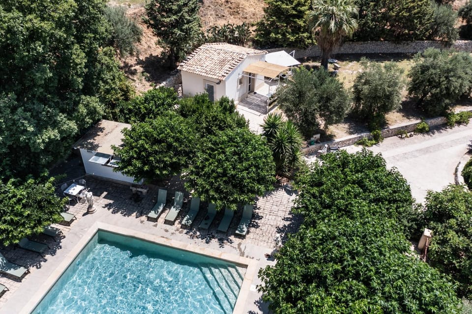 Day, Natural landscape, Bird's eye view, Pool view, Swimming pool