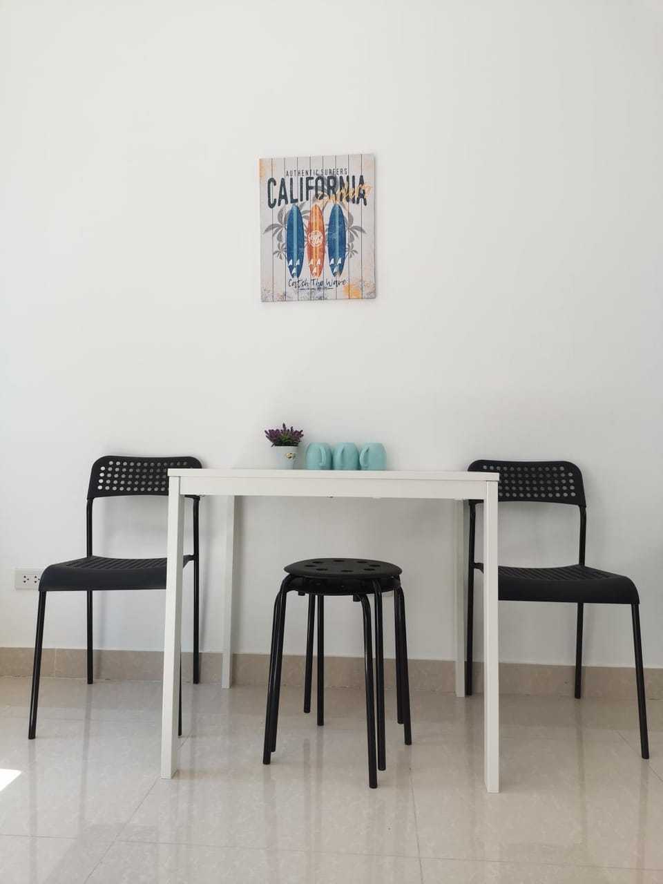 Living room, Dining area, hair dresser