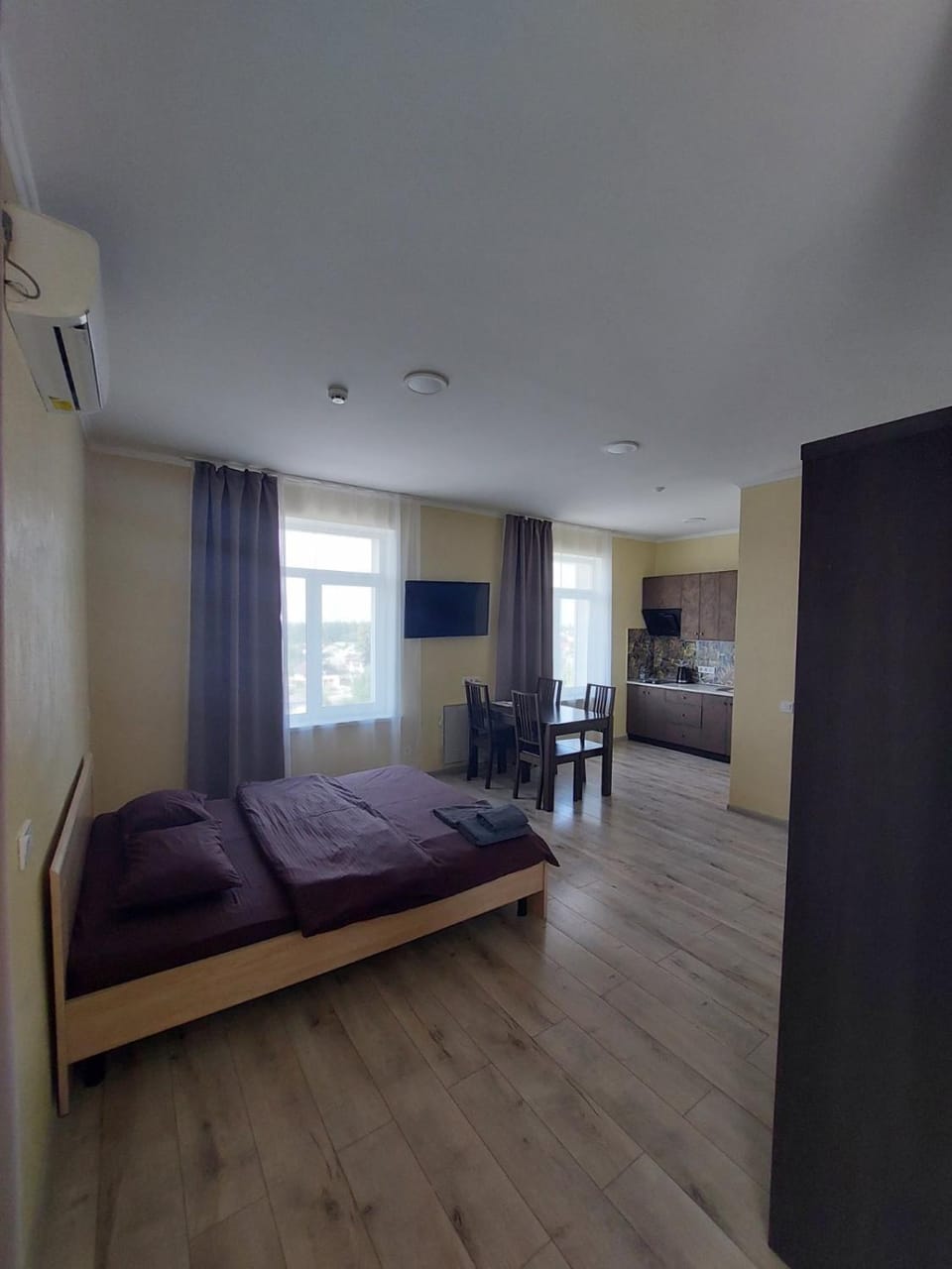 Kitchen or kitchenette, Living room, Photo of the whole room