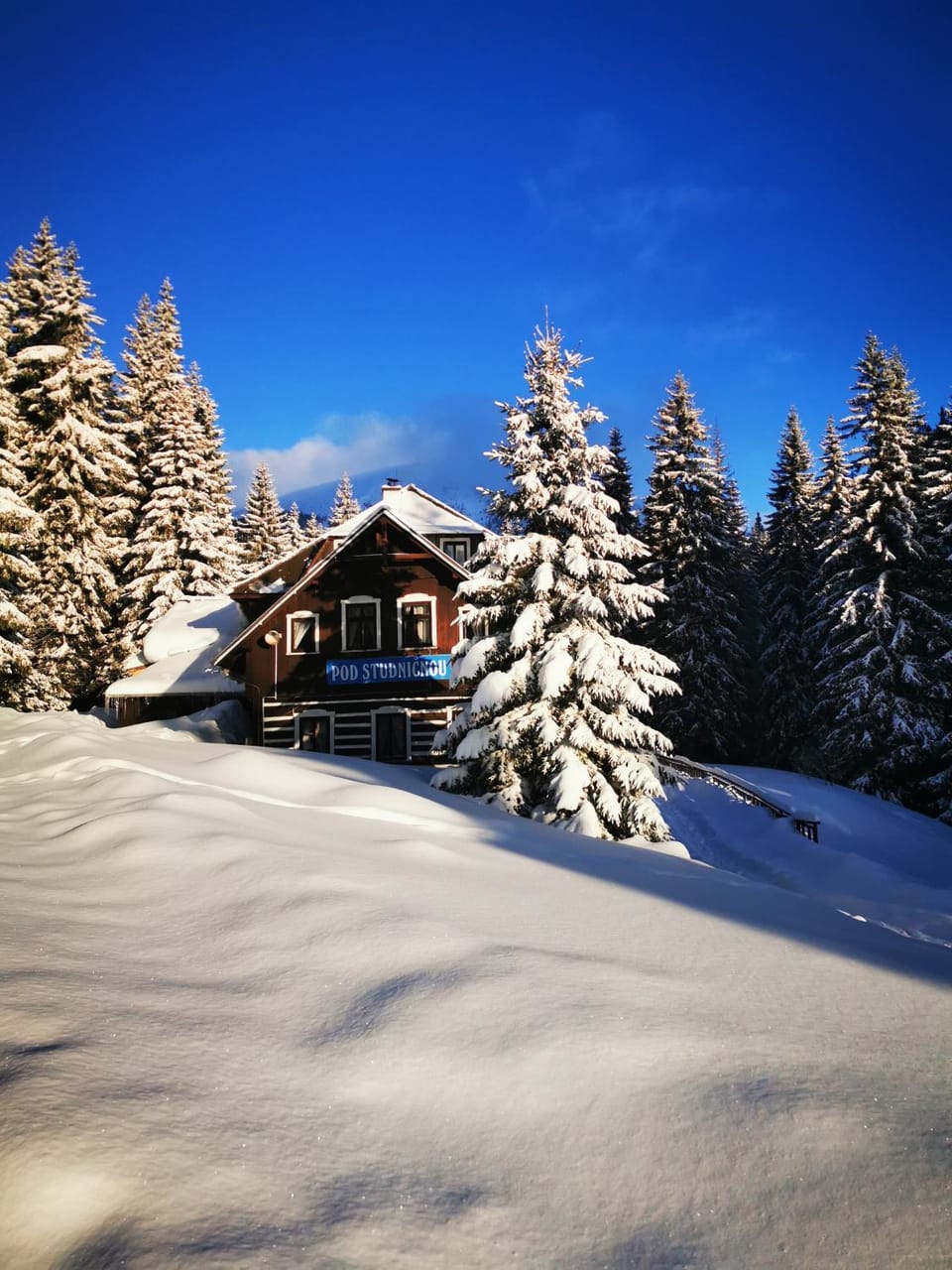 Property building, Natural landscape, Winter