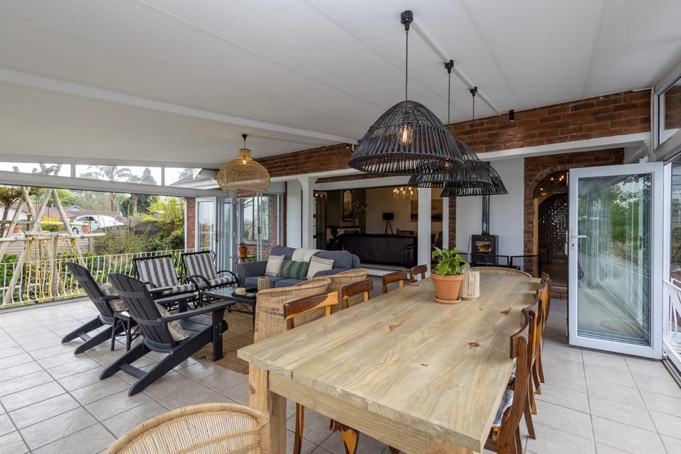 Patio, Day, View (from property/room), Balcony/Terrace, Living room, Seating area, Dining area, Mountain view, fireplace