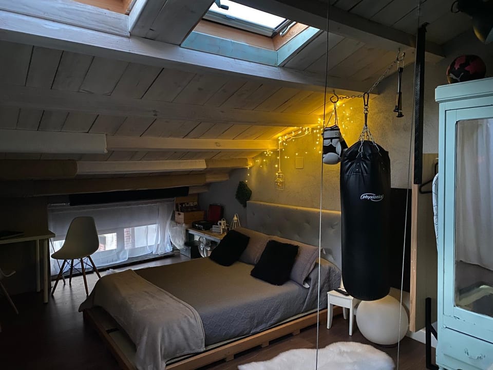 Bed, TV and multimedia, Photo of the whole room, Bedroom