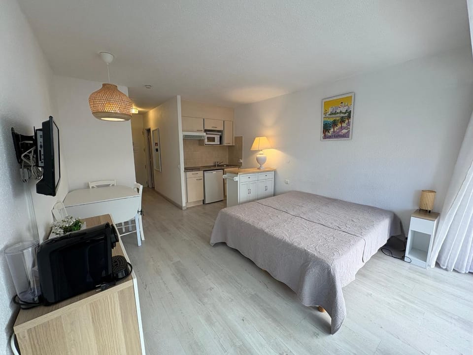 Studio climatisé 2/3 pers proche plage et commerces, balcon, Wi-Fi, parking dispo - FR-1-466A-7 Apartment in Saint-Raphael