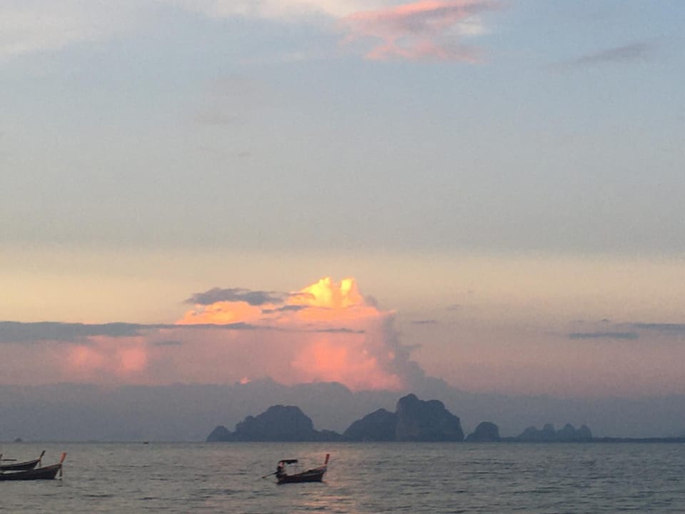 Natural landscape, Sea view, Sunset