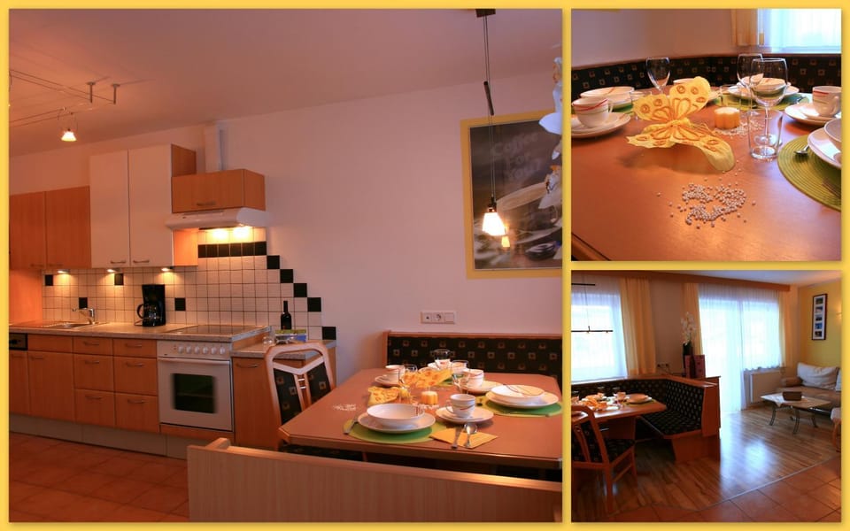 Kitchen or kitchenette, Living room, Dining area