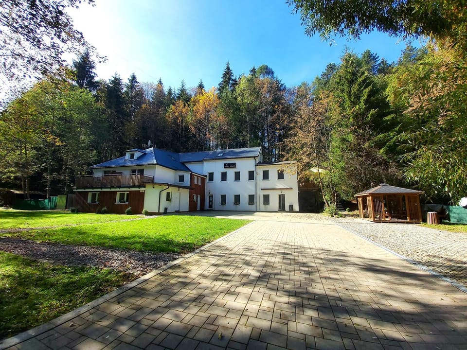 Property building, Natural landscape, Garden view