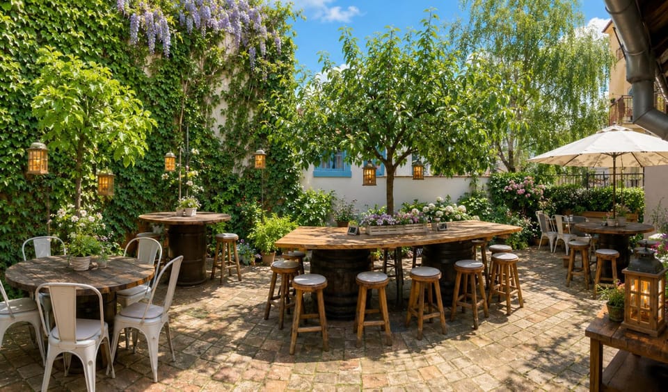 Restaurant/places to eat, Garden, Garden view