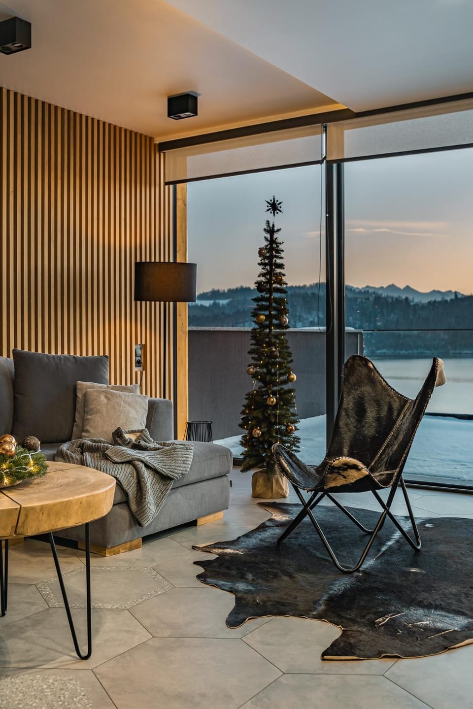 Living room, Lake view