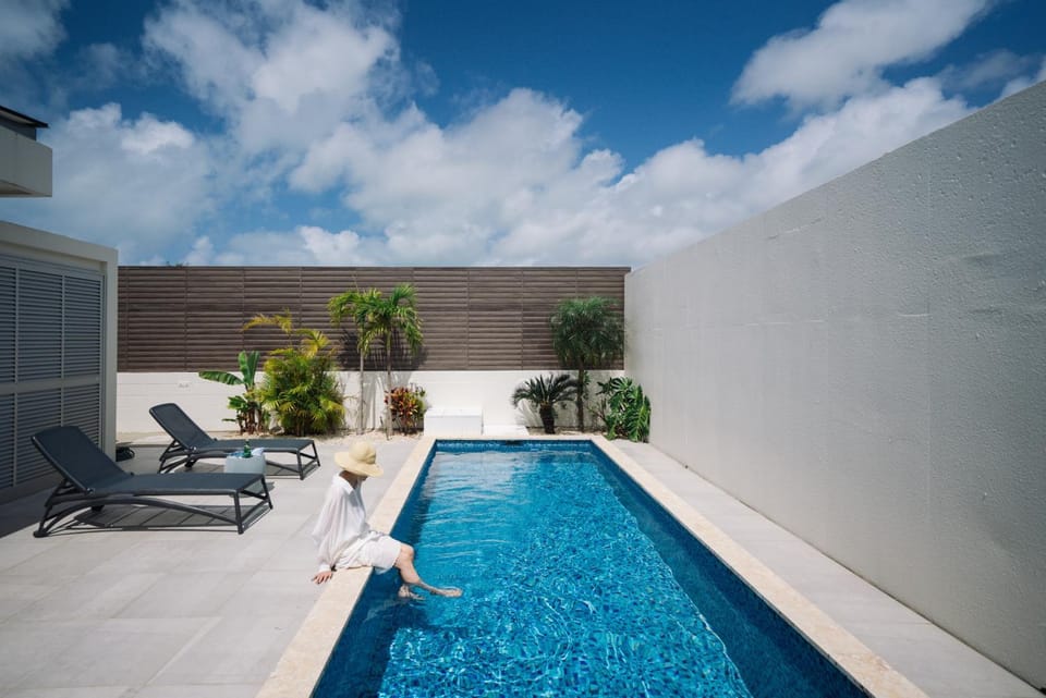 Day, Pool view, sunbed