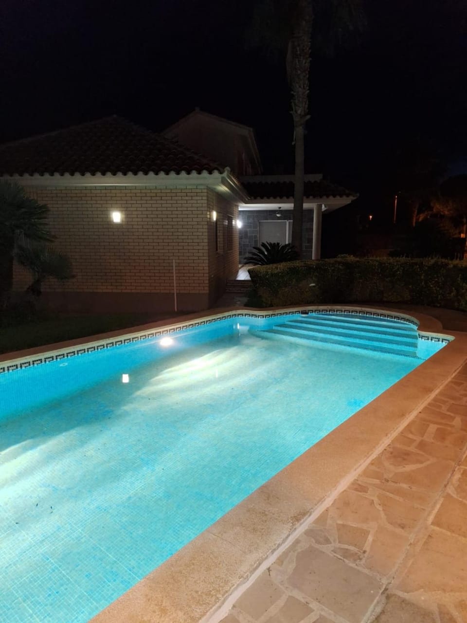 Night, Swimming pool