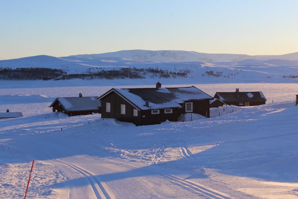 Property building, Winter, Mountain view