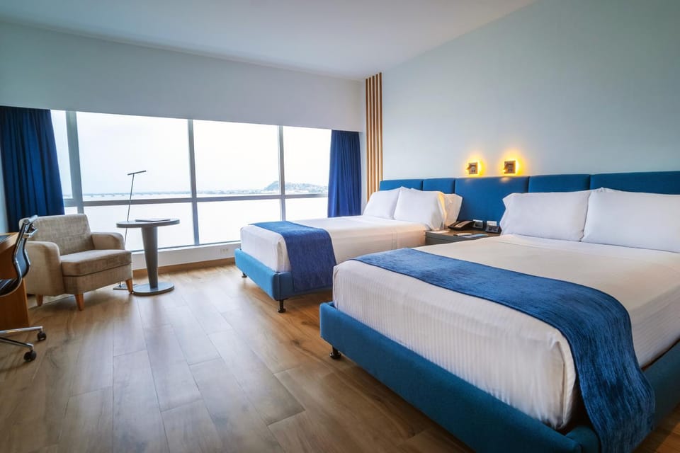 Bed, View (from property/room), Photo of the whole room, Seating area, Bedroom