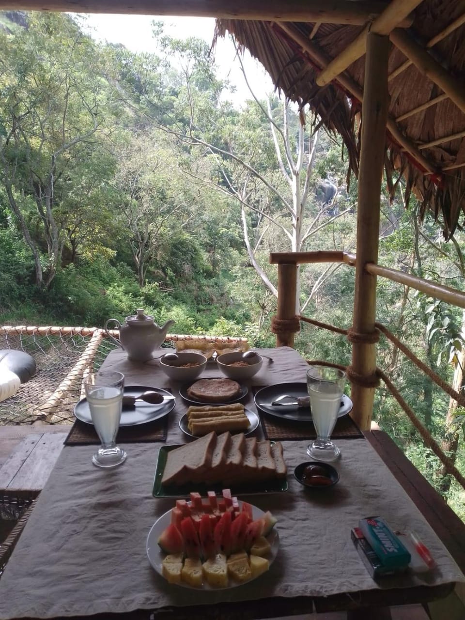 Natural landscape, Garden, Food and drinks, Dining area, Food, Garden view