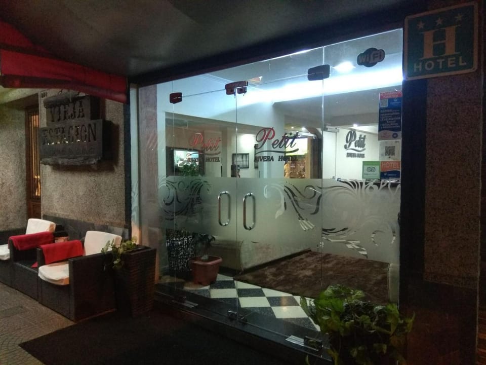 Facade/entrance, Off site, Night, Property logo or sign, Lobby or reception
