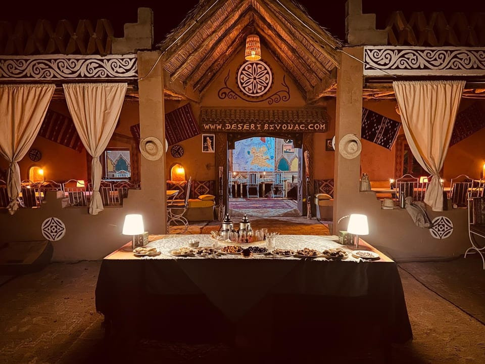 Camp Desert Bivouac Chegaga Luxury tent in Morocco