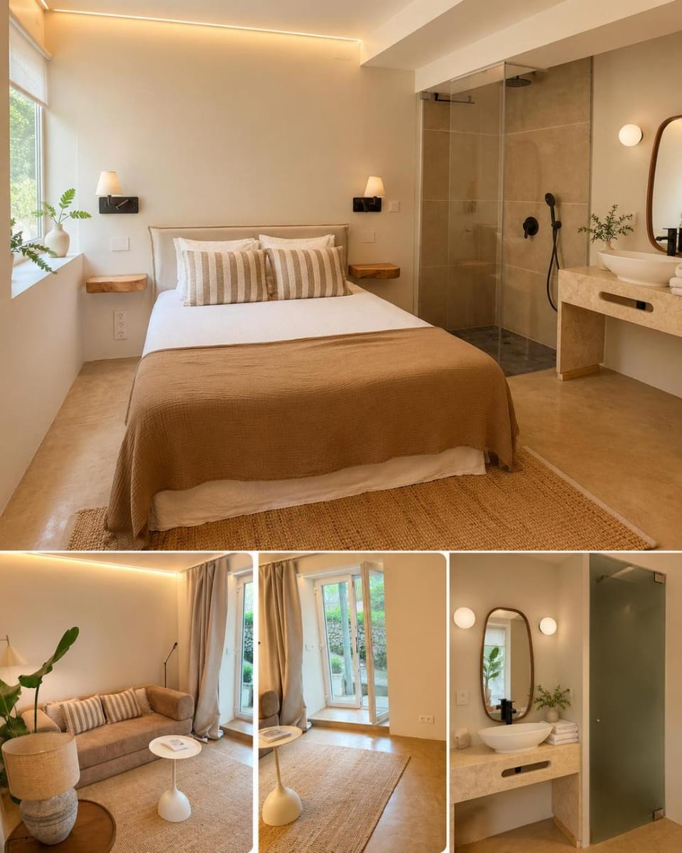 Bed, Bathroom, Photo of the whole room