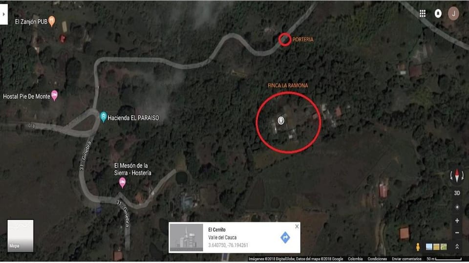 Bird's eye view, Location