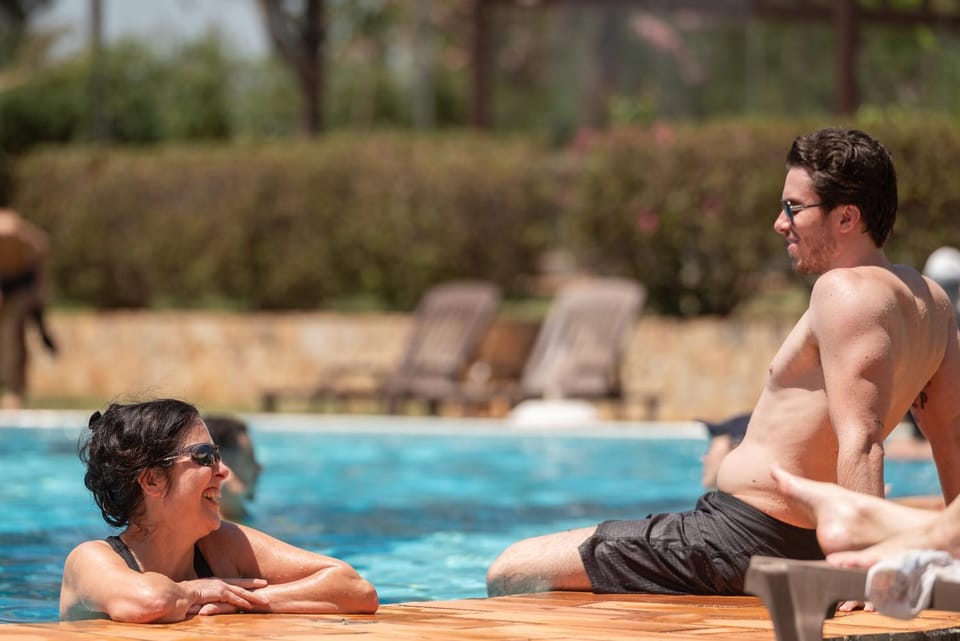 People, Guests, Swimming pool, group of guests, sunbed