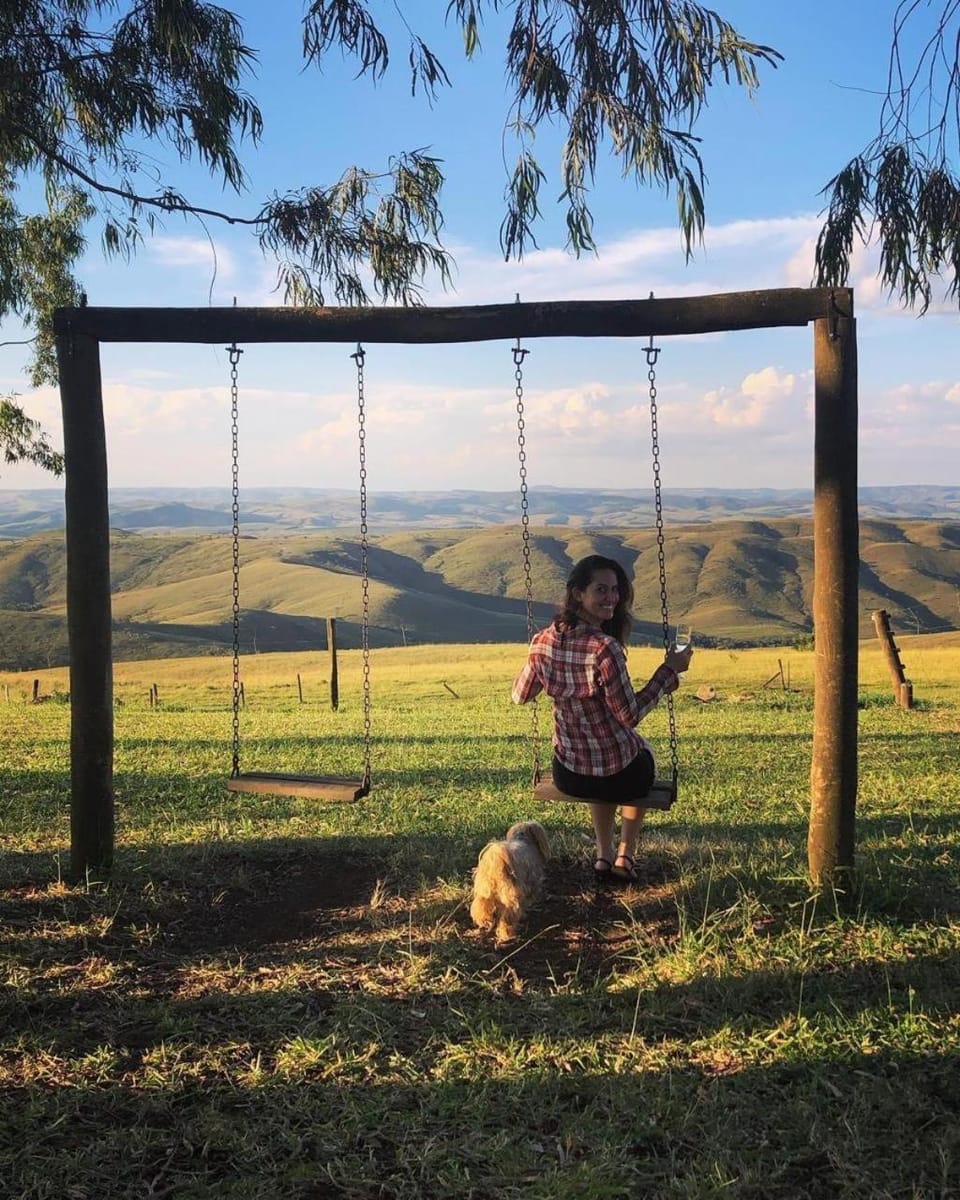 Spring, Day, People, Natural landscape, Garden, Pets, Guests, Mountain view, group of guests